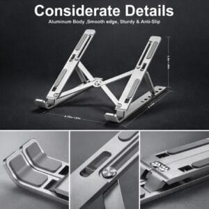 Home foldable aluminum laptop stand