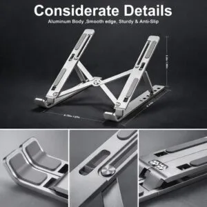 foldable aluminum laptop stand