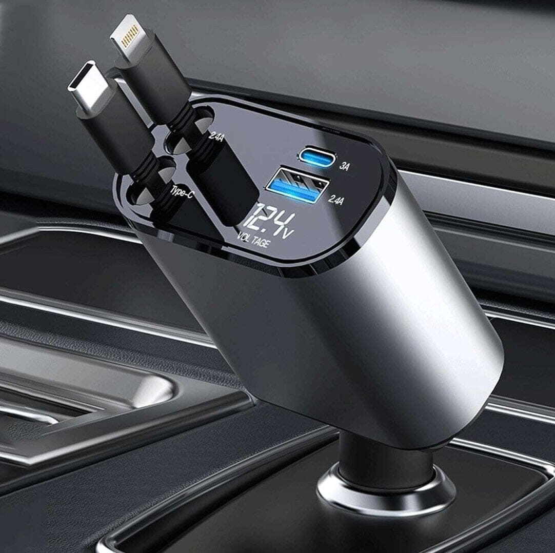 Shop 4-in-1 Retractable Car Charger