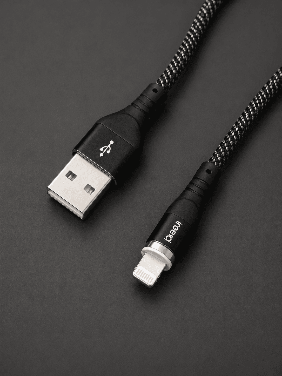 3 in 1 magnetic fast charging cable usb to lightning | braided nylon charging cable