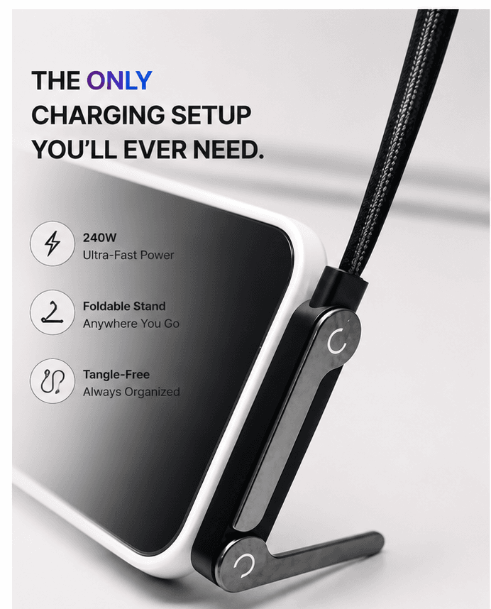 2 in 1 stand charging cable | fast charging mobile stand for gaming & videos 2 in 1 stand charging cable | fast charging mobile stand for gaming & videos