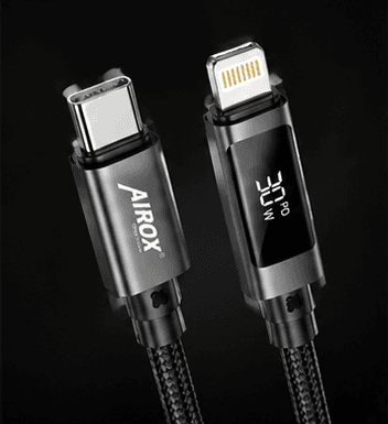 40w pd fast charging usb c to lightning cable with digital display 40w pd fast charging usb c to lightning cable with digital display