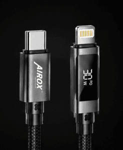 Home 40w pd fast iPhone charging cable usb c to lightning with digital display