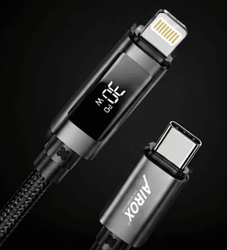 40w pd fast charging usb c to lightning cable with digital display 40w pd fast charging usb c to lightning cable with digital display