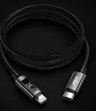 40w pd fast charging usb c to lightning cable with digital display 40w pd fast charging usb c to lightning cable with digital display