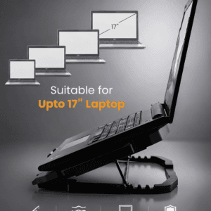 Laptop Cooling Stand with Dual Speed Fans Supports up to 17 inches